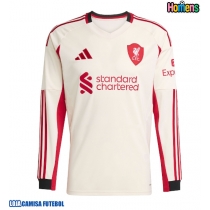 Camisa de Futebol Liverpool Equipamento Secundário 2025-26 Manga Comprida